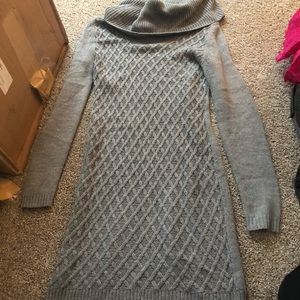 ANA Gray Sweater Dress Size Small